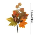 thumbnail image 3 of Simulación de calabaza otoñal con tres combinaciones opcionales de girasol, hojas de arce y bayas, ideal para guirnaldas de flores, mesas de comedor y marcos de fotos., 3 of 5