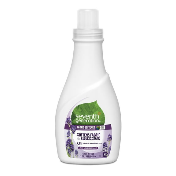 Seventh Generation Natural Free And Clear Fabric Softener, Fresh Lavender, 32 fl oz (2 pack)