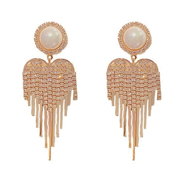 Pendientes de moda para mujer, aretes colgantes de cadena larga, joyería JM