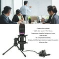 thumbnail image 3 of Wired Computer Mic, Cardioid Pickup 3.5mm Plug Podcast Microphone Driver Free Shock Absorbing Holder Tripod Stand  For Gaming, 3 of 8