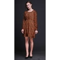 thumbnail image 5 of Bimba Red Strawberry & Daisy Floral Floral Print Button Down Long Sleeve Midi Dress Women Clothing-Large, 5 of 7