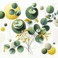thumbnail image 5 of Ambesonne Eucalyptus Leaves Duvet Cover Set, Boho Leaf Design, Queen, Fern Green Yellow and White, 5 of 5