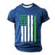 thumbnail image 1 of Camisetas Casuales de Cuello Redondo Impreso Suéter Camiseta de Manga Corta para el Gimnasio, Top de Poliéster Transpirable para Deportes Y Uso Diario, 1 of 4