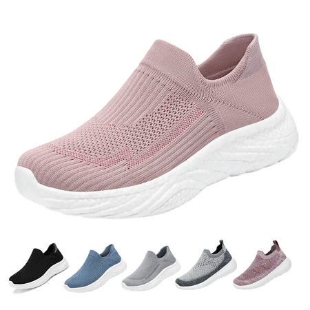BERANMEY Breathable Mesh Running Shoes Women s Lightweight Slip-On Sneakers Comfortable Casual Tennis Shoes for Walking & Sports Casual Sneakers for Women and Men Couple Shoes