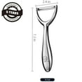 thumbnail image 6 of Gourmet Easy - Vegetable Peeler, Premium Stainless Steel Potato Peeler, High Tensile Ultra Sharp Blade Fruit and Food Slicer, Y Shaped with Ergonomic Non-Slip Handle, Dishwasher Safe, 6 of 10