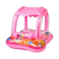 thumbnail image 2 of Flotador de piscina divertido con dosel, flotador inflable de dibujos animados para nadar, juguete acuático para parque acuático, playa al aire libre Con campana sin asa, 2 of 9