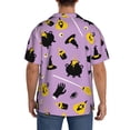 thumbnail image 3 of Fotbe Cute Halloween Camisa Estampada de Manga Corta para Hombre, Casual de Verano, Estilo Playero, Sin Arrugas-Medium, 3 of 5