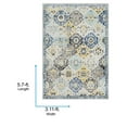 thumbnail image 4 of Livabliss Area Rugs for Living Room, 4x6 Harput Traditional Blue Rug, Bedroom Dining Room Home Decor Stain Resistant Carpet (3'11" x 5'7"), 4 of 8
