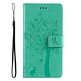 thumbnail image 2 of Allytech for iPhone 15 Pro Max Case Wallet, Cute Cat Tree Embossed PU Leather Slim Fit Flip Folio Stand Cover for Girls Women Cards Slots Wallet Case Cover for Apple iPhone 15 Pro Max - Green, 2 of 10