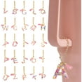 thumbnail image 2 of Letter Charm Accessories for 1 PCS Cute Keychain Initial Handle Charm for Tumbler for Women Girls, 2 of 9