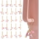 thumbnail image 2 of ¡Gran oferta! Accesorios con dijes de letras para 1 Uds. Lindo llavero con inicial, dije con mango para vaso para mujeres y niñas, 2 of 9
