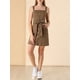 thumbnail image 5 of Vestido de mezclilla A-Line con tirantes ajustables para mujer INSPIRE CHIC XL marrón primavera verano, 5 of 7