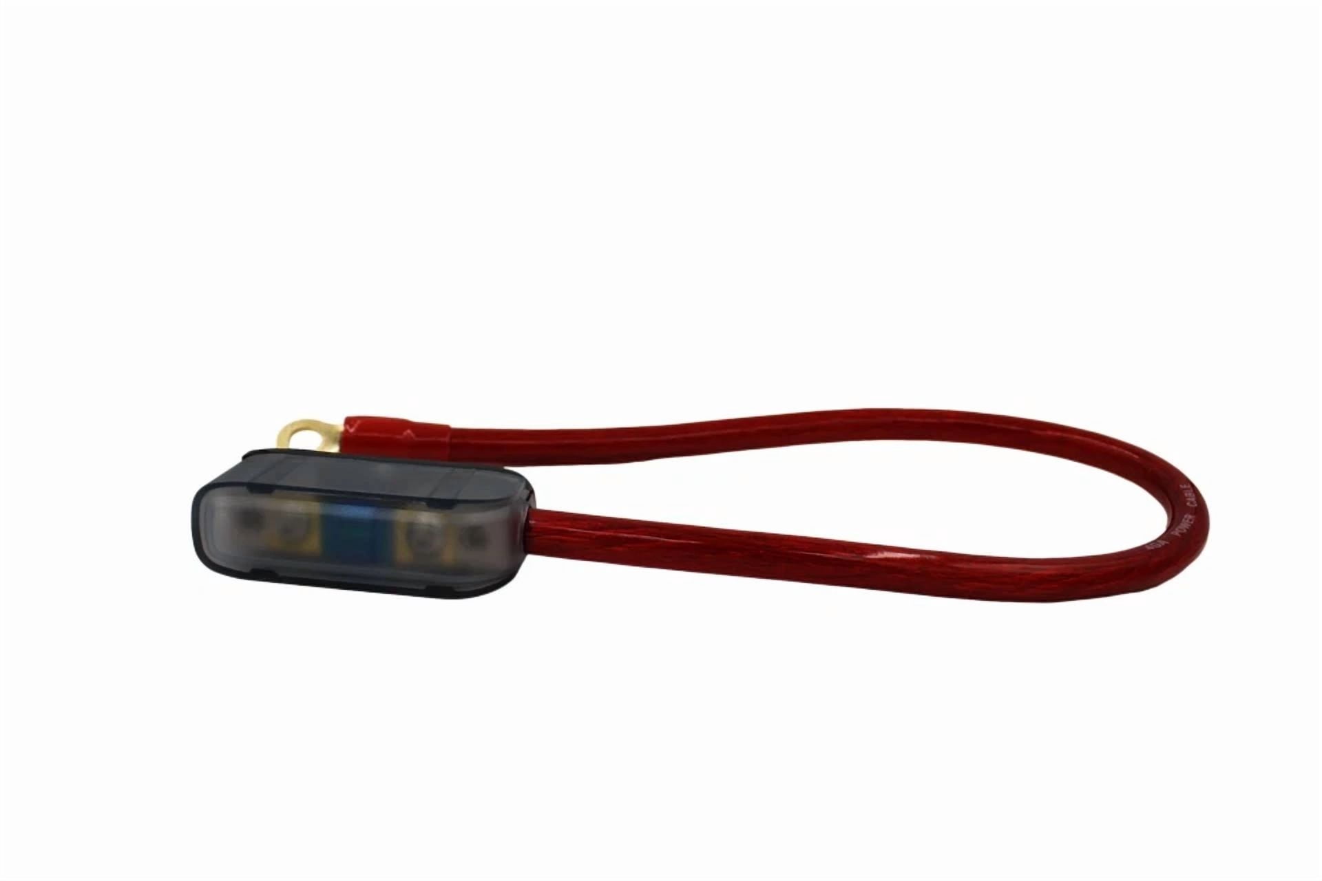 CRESTIN- 4 Awg Gauge Imc Audio Cable Inline Fuse Holder Block Mini Anl 250 Amp 8 Inch