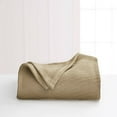 thumbnail image 2 of Diagonal Weave Cotton Twin Natural Blanket, 2 of 5