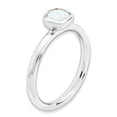 thumbnail image 4 of Stackable Expressions Sterling Silver Cushion Cut Lab Created Opal Ring, 4 of 8