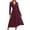 D391/Brick Red, variant on Afdoent Women's Dresses Long Sleeve Dress Style Summer Autumn Elegant Beach Dresses Long V Casual Dress Travel Outfits