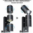 thumbnail image 5 of Outdoor Wall Lights Outdoor PIR Motion Sensor Up Down Wall Light IP44 Security Lights Matte Black 240V - Incl. 2X 5W Warm White LED Bulbs, 5 of 5
