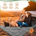 thumbnail image 6 of TOPRenddon Extra Large Waterproof Picnic Mat - 200x145cm Foldable Camping Blanket with Thermal Fleece for Beach, Hiking, RV (Tear-Resistant & Machine Washable), 6 of 7