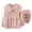 Pink, variant on Lindreshi Womens Pajama Sets 2pc Women's Casual Winter Long Sleeve Nightwear Turndown Collar Pajamas Fleece Homewear Sets
