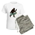 thumbnail image 5 of CafePress - Bigfoot Yeti Sasquatch Wassup Women's Light Pajama - Women's Short Sleeve Print T-Shirt and Pants Light Cotton Pajama Set, 5 of 7