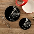 thumbnail image 2 of GZHJMY Zebra Wild Animal Black and White Striped Pot Holders Trivets Set of 2 Round Cotton Thread Weave Potholders for Kitchens Hot Pads Table Mats Coasters for Hot Dishes, 2 of 7