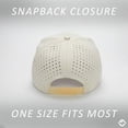 thumbnail image 5 of Funky Junque Trendy Rope Golf Cap with Upside-Down Sayings - Lightweight Performance Golf Hats Snapback, Funny Hats for Men, Breathable Everyday Style - Have A Day - Navy/Beige, 5 of 7