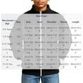 thumbnail image 3 of Cethrio Boys Full Zip Sweatshirts, Stand Collar Casual Fleece-lined Long Sleeve Fall Jackets with Pockets Size 13-14 Years Black, 3 of 7