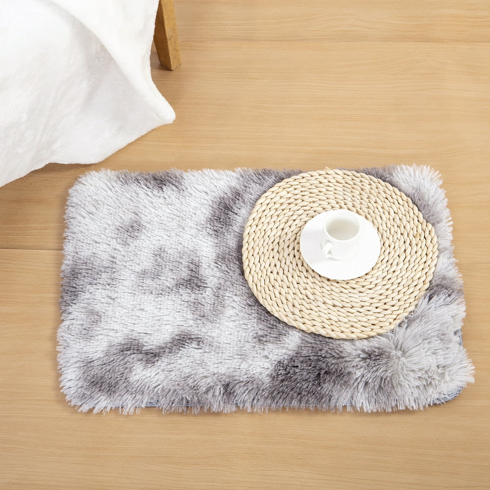 JANSION Area Rugs Soft Faux Fur Silky Rug Baby Nursery Childrens Room Rug Fluffy Bedside Rugs