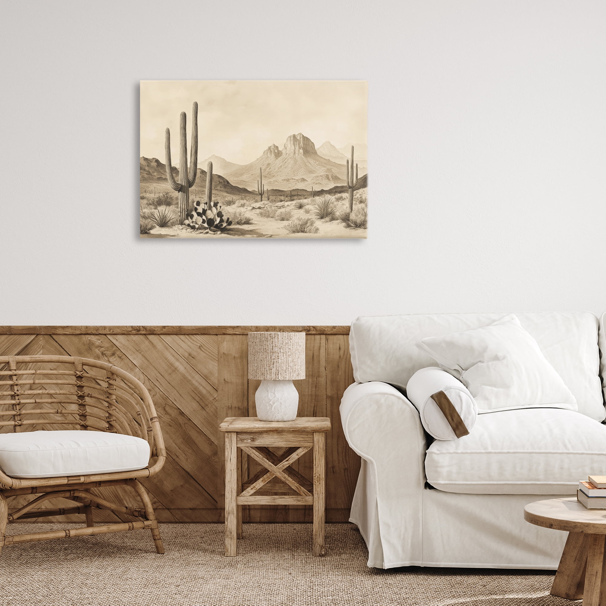 Stupell Industries Arizona Desert Vista Canvas Wall Art, design by Petal Prints Design