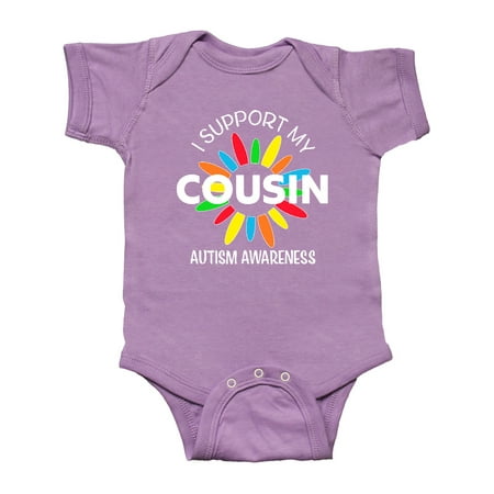 

Inktastic I Support My Cousin Autism Awareness Gift Baby Boy or Baby Girl Bodysuit