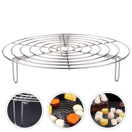 STOBOK 1Pc Convenient Stainless Steel Steaming Utensil with Heightened Foot for Kitchen