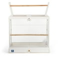 thumbnail image 4 of Prevue Pet Products Crystal Palace Luxe Bird Cage with Glass Doors, White Plastic Frame and Base, 4 of 14