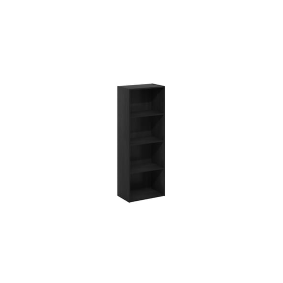 Open Shelf Bookcase Blackwood - 4 Tier Storage for Living Room & Home Office