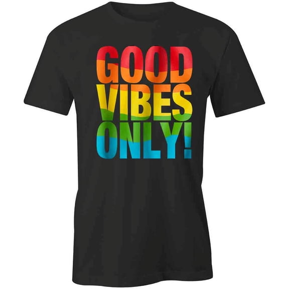 Good Vibes Only T-Shirt | Positive Vibes Black Tee Gift