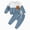 fall winter outfits-Blue, variant on TOWED22 Boys Clothes Boy Outfits 2-Piece Long Sleeve Sweatshirt Tops and Pants Fall Winter Outfits Set(Blazer,12-18 M)