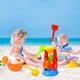thumbnail image 3 of Juego de arena para playa de 11 piezas, juego de arena para niños, juego de juguetes de playa con carrito de cuatro ruedas, regadera, pala de arena, herramientas y 5 juguetes de animales., 3 of 6