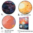 thumbnail image 3 of Designart "Sunset Serenity By The Sea" Seashell Floater Framed Wall Art Prints, 3 of 5