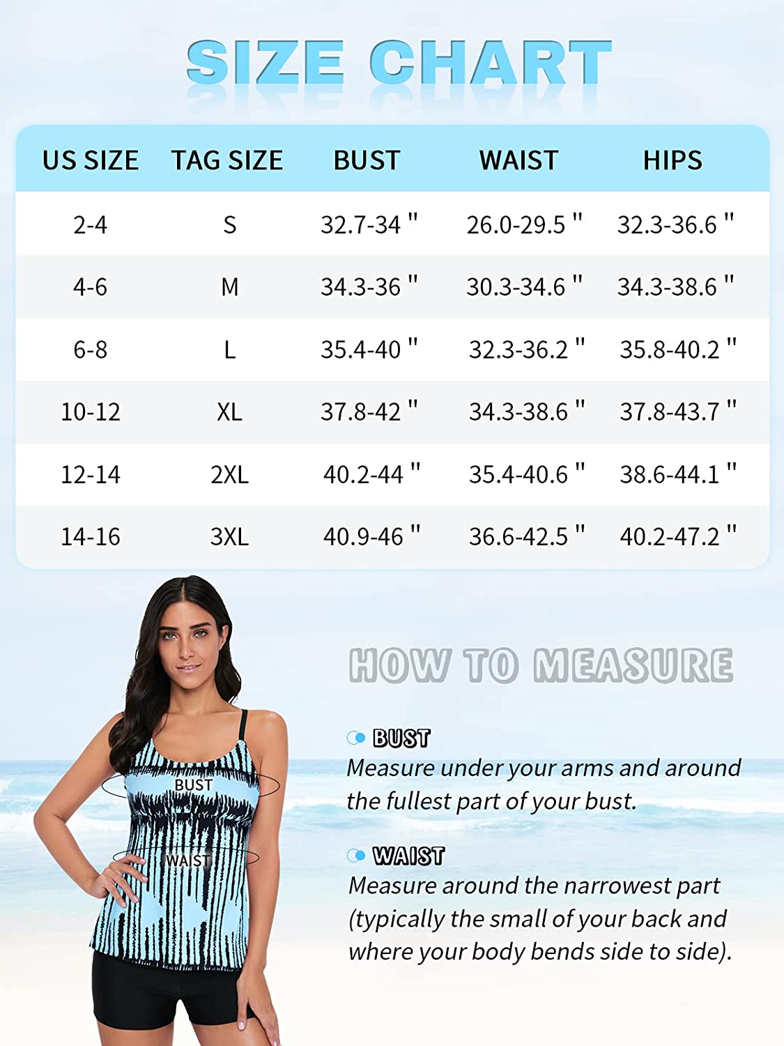 Zando Bathing Suits for Women Tummy Control Two Piece Swimsuit for ...