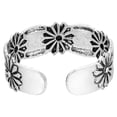 thumbnail image 3 of Simply Adorable Flower Accented Sterling Silver Toe or Pinky Ring, 3 of 5