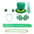 thumbnail image 5 of Patrick's Day Accessory Saint Patricks Party Favor with Saint Patricks Eyeglasses Shamrock Headband Neck Tie, 5 of 7