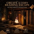 thumbnail image 3 of Ghost Bookshelf Lantern, 3-in-1 Ghost Bookshelf Interchangeable Library Mini Bookshelf Lamp, Resin Lighting Miniature Halloween Reading Book LED Nightlight, 3 of 5