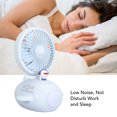 thumbnail image 3 of Desktop Mist Fan, Rechargeable Low Noise Small Cooling Fan  for Office Studio RV Car Blue,Yellow, 3 of 8