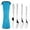 Blue, variant on HHGBAD Stainless Steel Cutlery Set, 4 Pcs Travel Utensils, Portable Camping Flatware, Eco-Friendly Reusable Tableware, Ideal for Outdoor Dining and Picnics