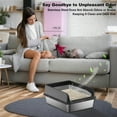 thumbnail image 3 of 8'' Deep Stainless Steel Cat Litter Box with Lid, Large Litter Box for Big Cats Non-Stick Stainless Steel Cat Boxes with Double Layer Litter Mat and Scoop, Easy to Clean, 3 of 7
