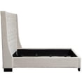 thumbnail image 4 of Park Avenue Queen Tufted Bed with Vintage Wing in Desert Sand Linen by Diamond Sofa, 4 of 7