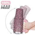 thumbnail image 6 of 40oz Fashion Leopard Pattern Stainless Steel Flip Straw Tumbler Spill Proof Travel Cup Double Wall Vacuum Insulated Coffee Mug with Top Handle, 6 of 6