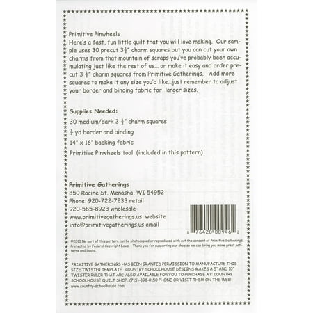 - Primitive Pinwheels withTwister Tool: Pattern Plus 2.25