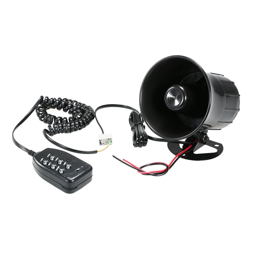 Anself Car Motorcycle Megaphone 6 Tone Loud Speaker Traditional Hooter Ringing Fire Alarm Wailing Ambulance Blaring Siren