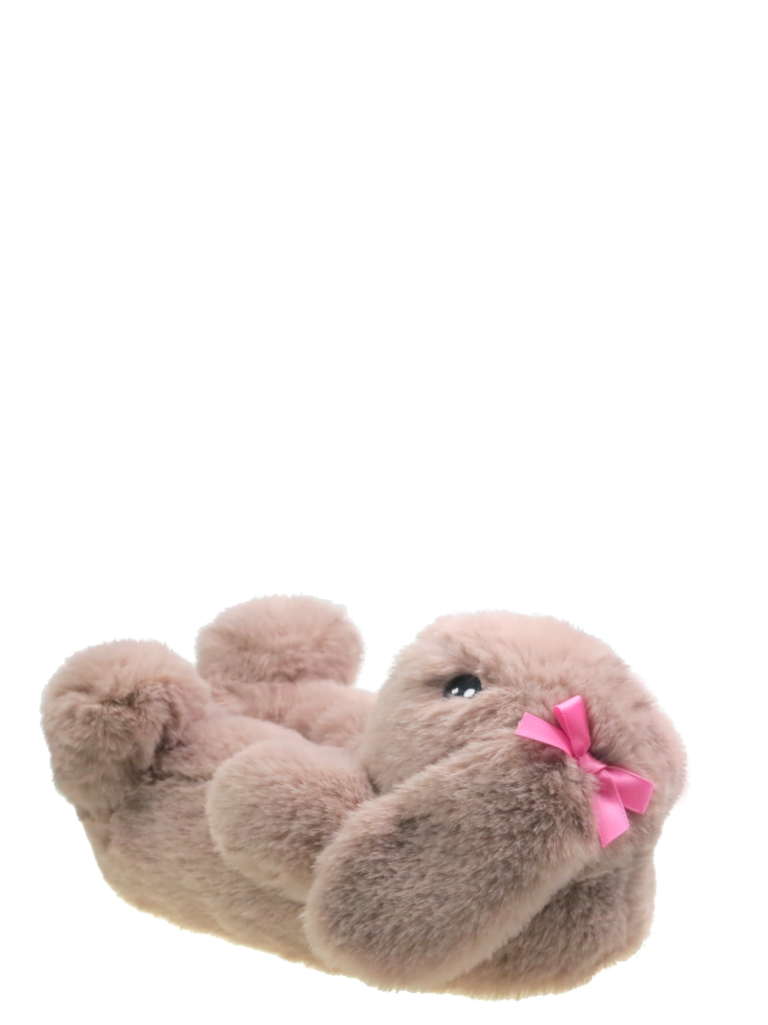 Wonder Nation Toddler & Big Girl Plush Bunny Slippers
