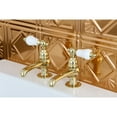 thumbnail image 2 of Kingston Brass CC5L2 Basin Faucet (1)CCPL2CSC (1)CCPL2CSH, Polished Brass, 2 of 4